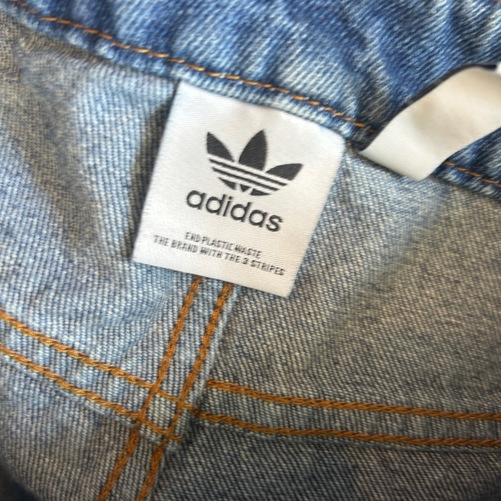adidas Originals x Naomi Otsu 3-Stripes Denim Jeans - Women's Size 4 - Picture 13 of 13